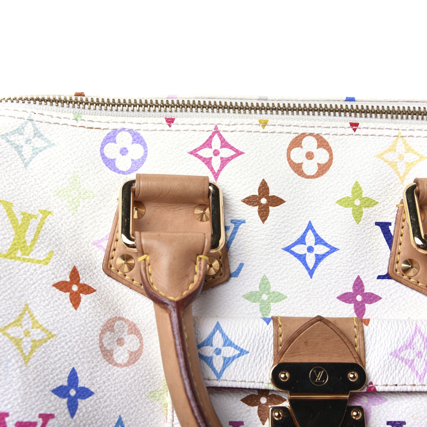 Monogram Multicolor Speedy 30 White