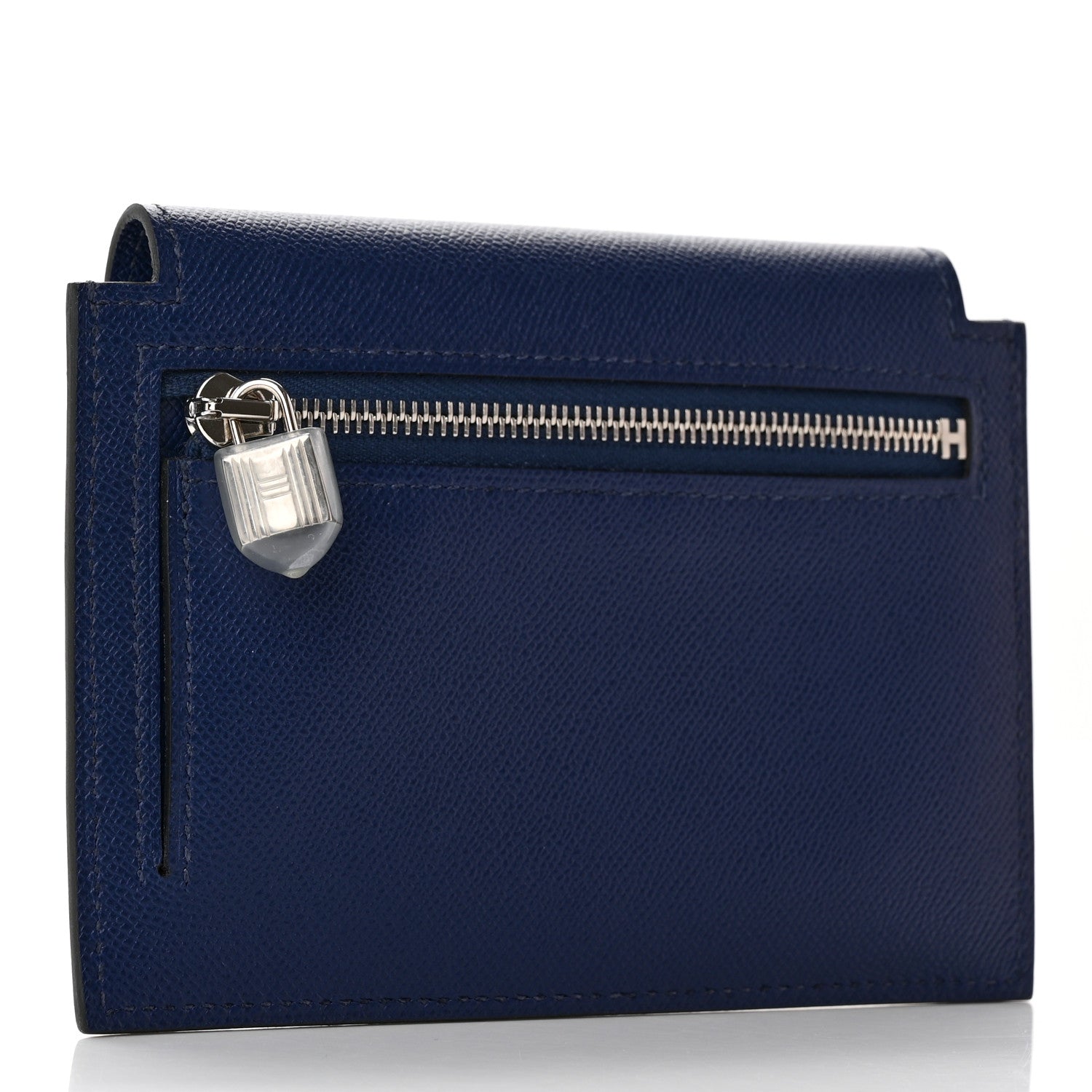 Hermes Epsom Kelly Pocket Compact Wallet Bleu Saphir 3 of 9