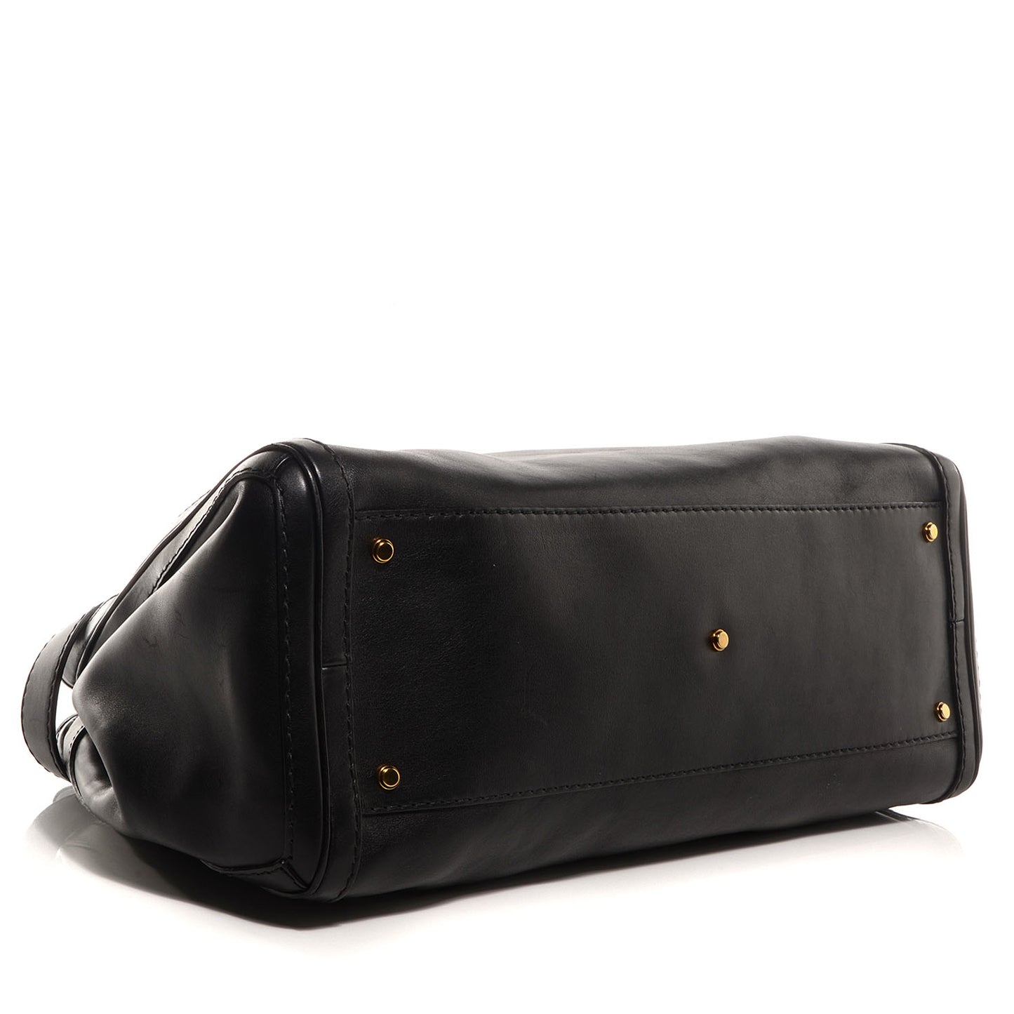 Leather Large GG Running Tote Black