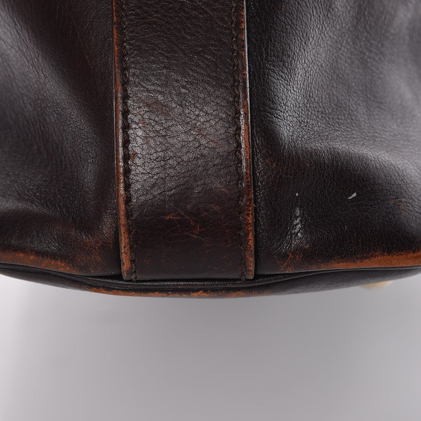 Calfskin Large Muse Dark Brown