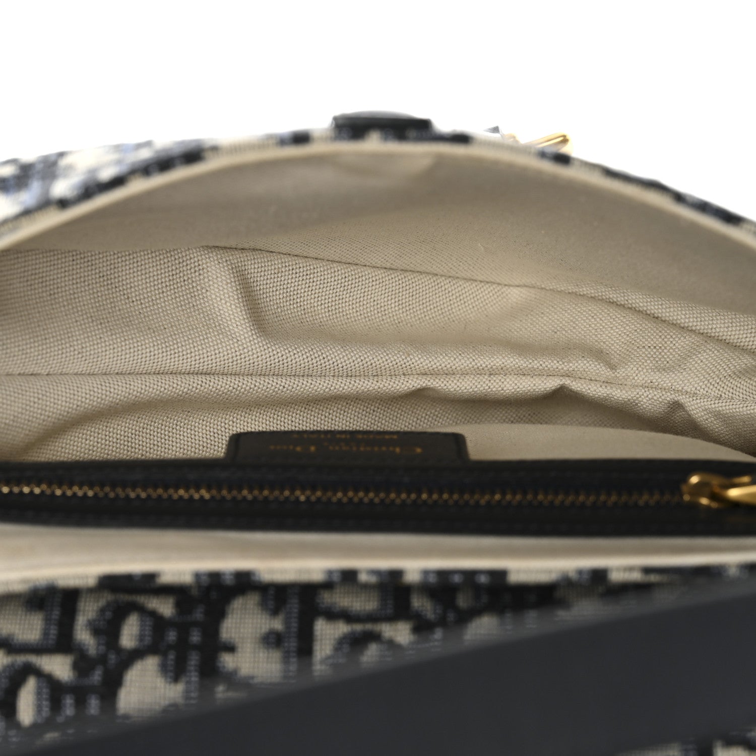 Christian Dior Oblique Saddle Bag Blue 5 of 12