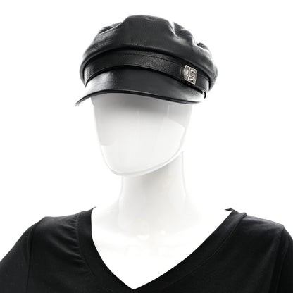 Gucci Calfskin Cellarius Hat S Black 2 of 10