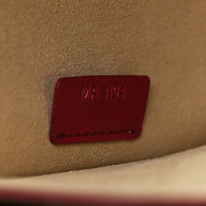 Givenchy Lambskin Medium Shark Lock Satchel Red 7 of 13