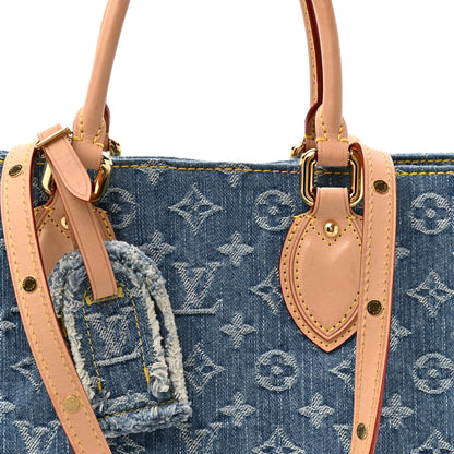 Louis Vuitton Monogram Denim Onthego MM Blue 7 of 10