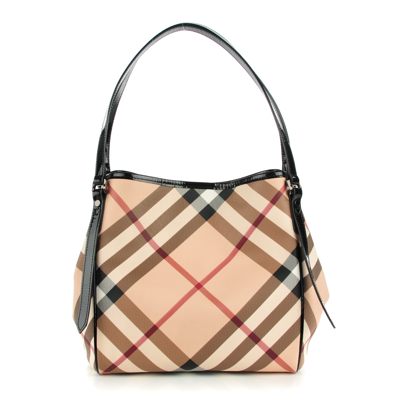 Burberry Nova Check Small Canterbury Tote Black 1 of 8