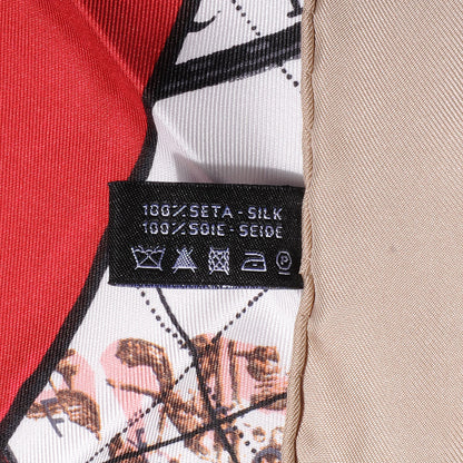 Chanel Silk Map Square Scarf CC 5 of 5