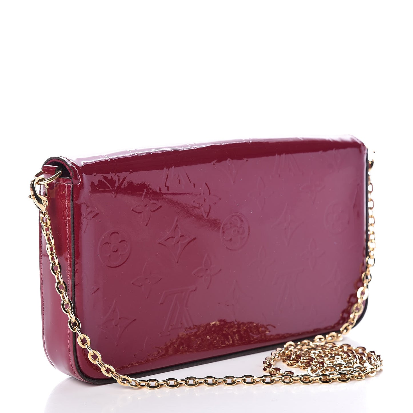 Vernis Felicie Chain Wallet Magenta