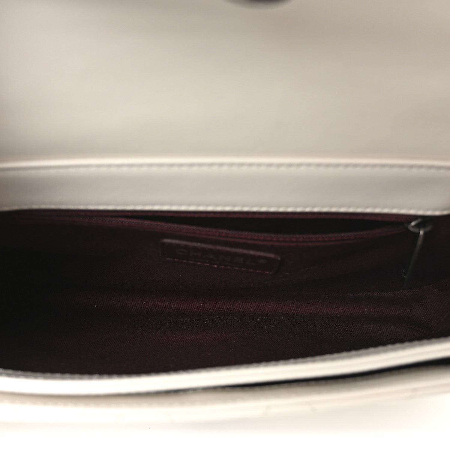 Chanel Glazed Calfskin Medium Perfect Edge Flap White 5 of 10