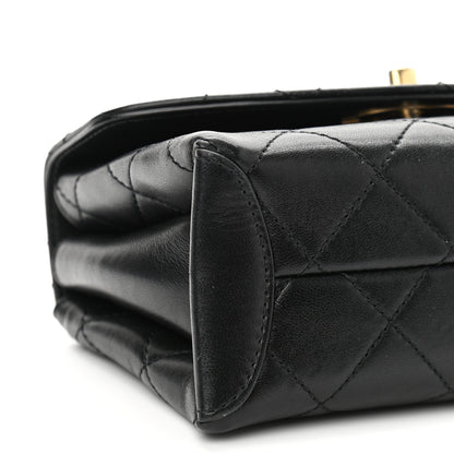 Chanel Lambskin Quilted Small Trendy Spirit Top Handle Bag Black 9 of 11