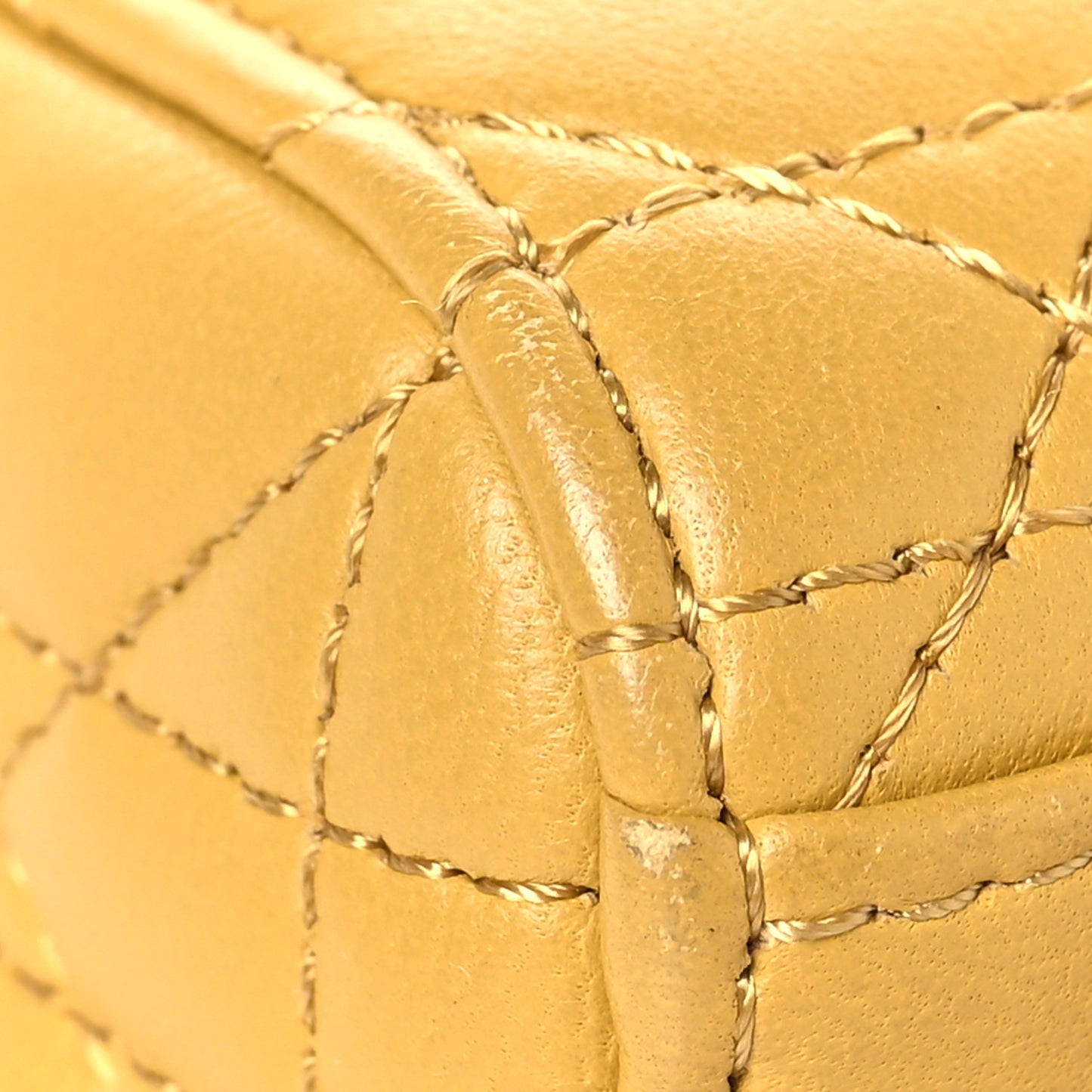 Lambskin Cannage Small My ABCDior Lady Dior Yellow