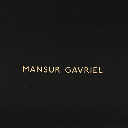 Mansur Gavriel Calfskin Mini Bucket Bag Black Flamma 9 of 13