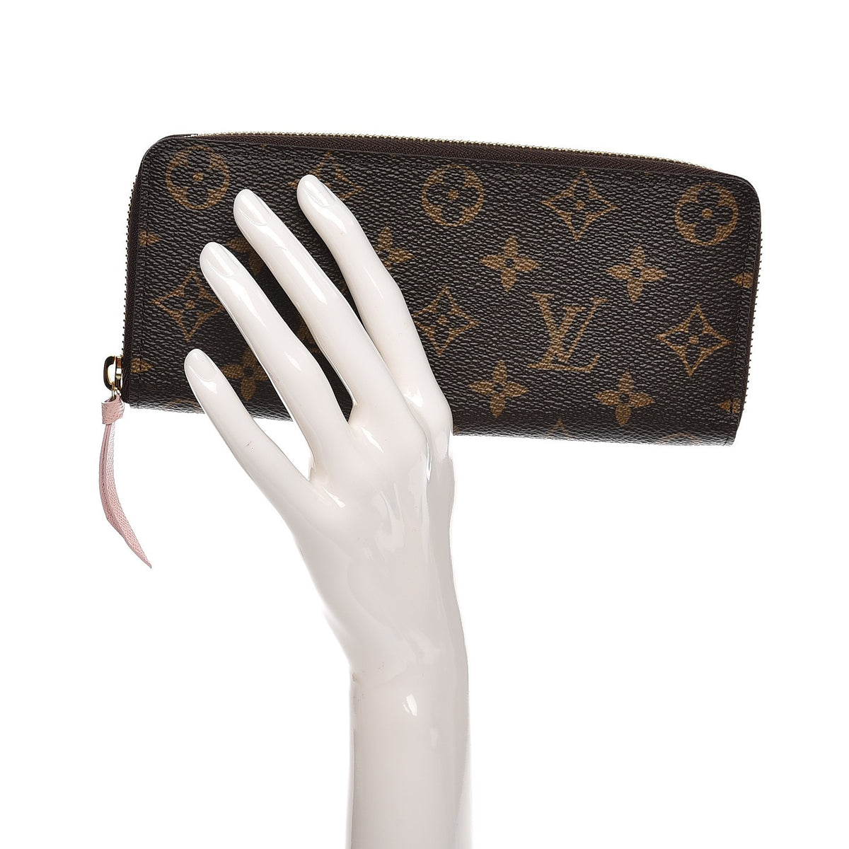 Louis Vuitton Monogram Clemence Wallet Rose Ballerine 2 of 8