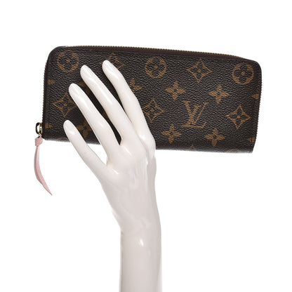 Louis Vuitton Monogram Clemence Wallet Rose Ballerine 2 of 8