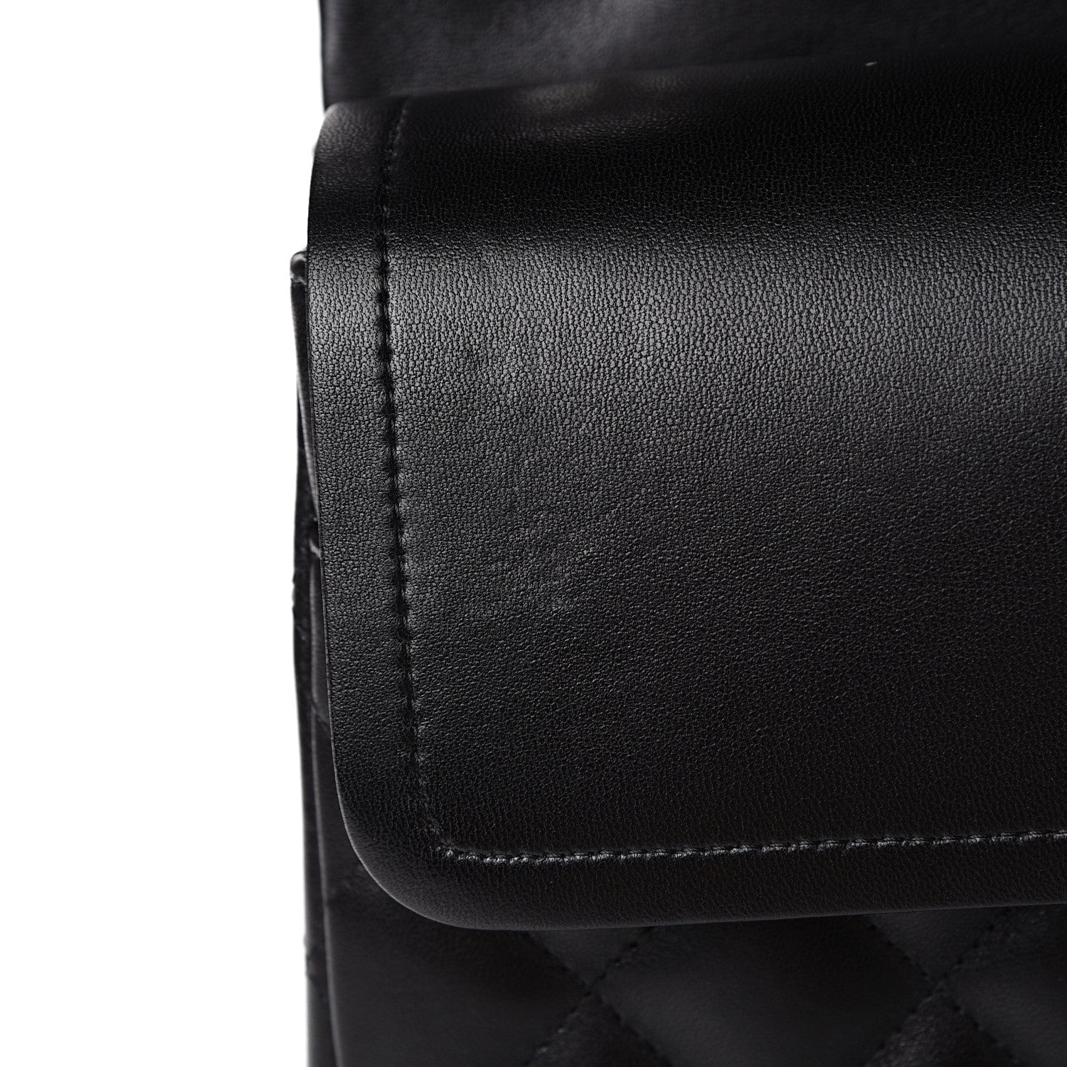 Chanel Lambskin Quilted Jumbo Double Flap Black 10 of 19