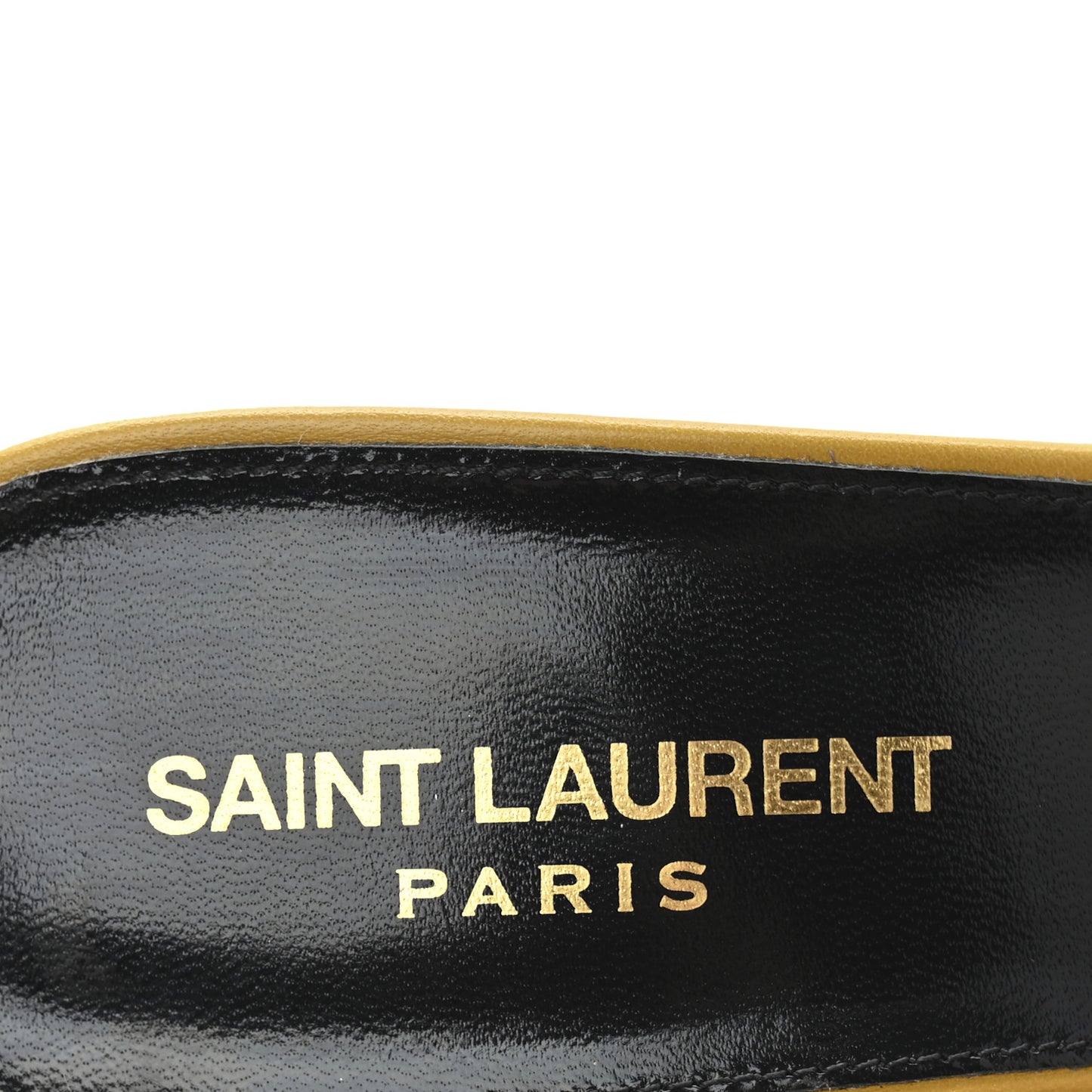 Lambskin Bianca Mules 39.5 Jaune Safari