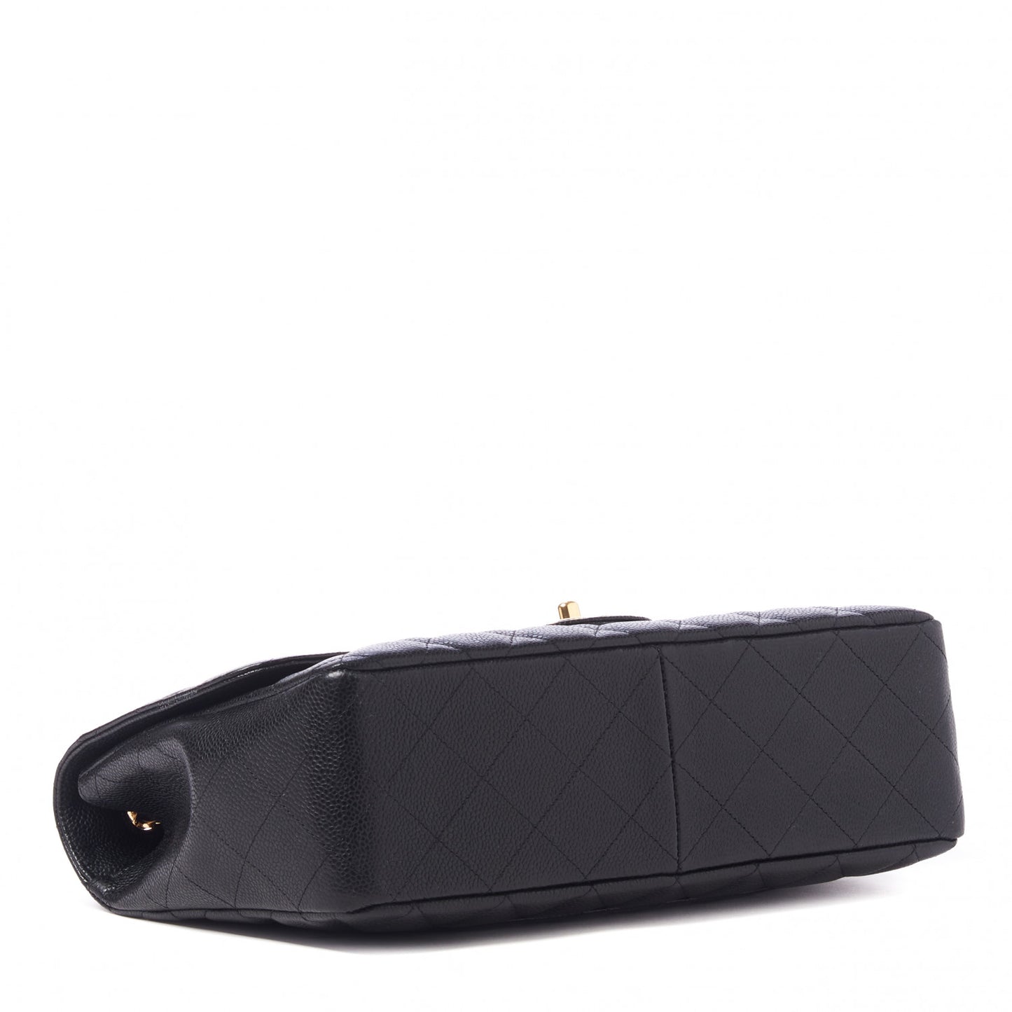 Caviar Quilted Jumbo Single Flap Black