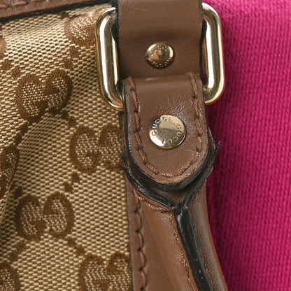 Gucci Monogram Vintage Web Medium Boston Purple Brown 13 of 13