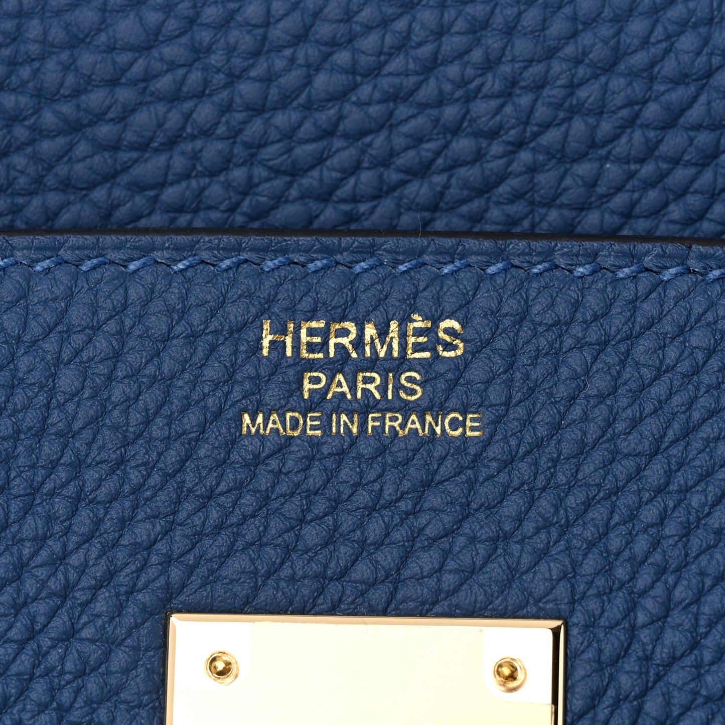 Togo Birkin 30 Bleu Tie