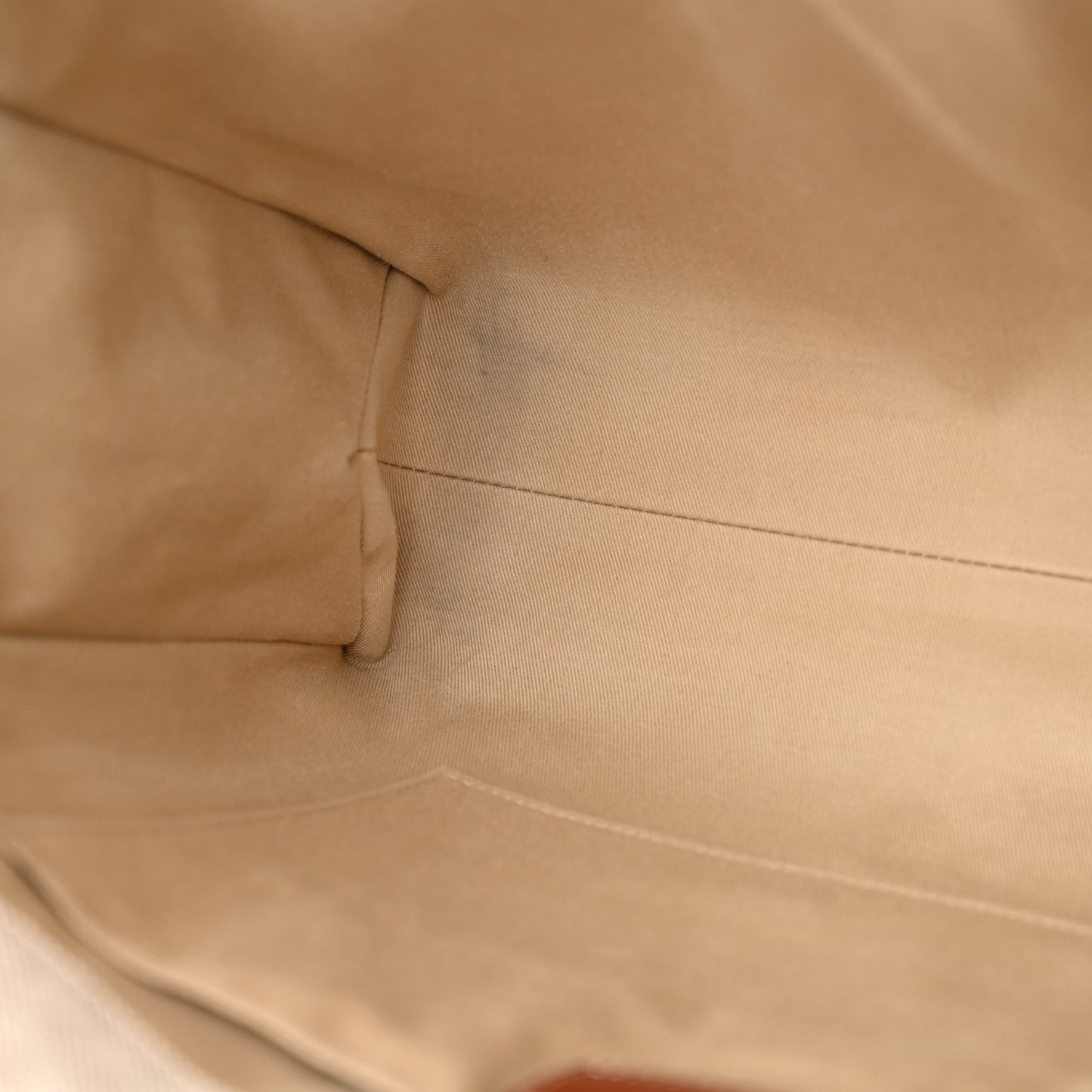 Linen Calfskin Medium Woody Ribbon Tote White Brown