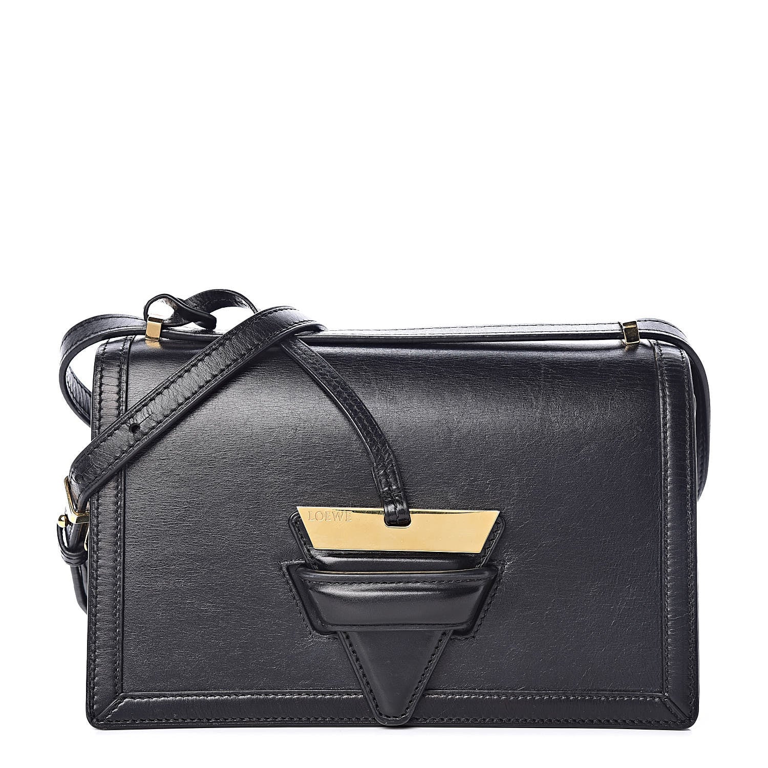 Loewe Calfskin Medium Barcelona Shoulder Bag Black 1 of 14