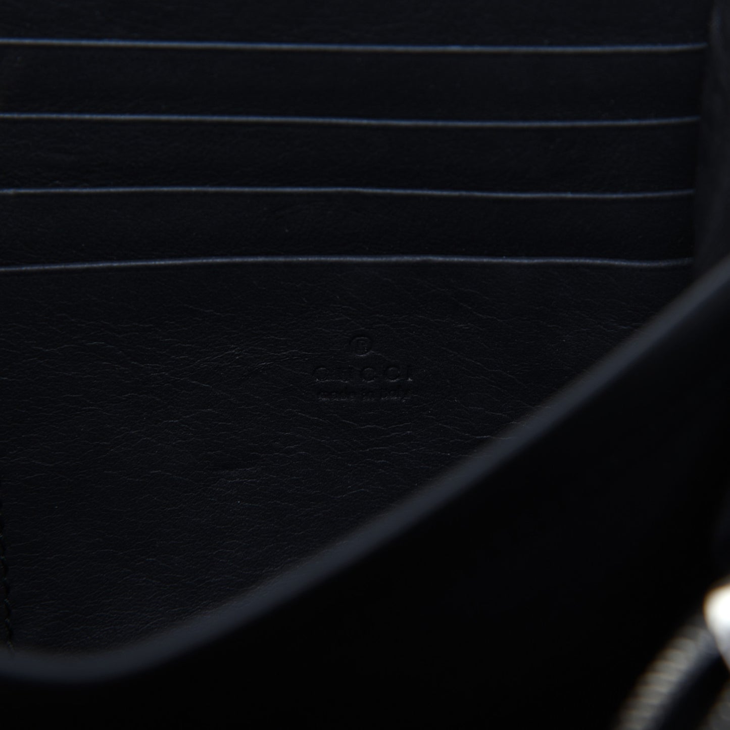 Suede Mini Dionysus Chain Wallet Black