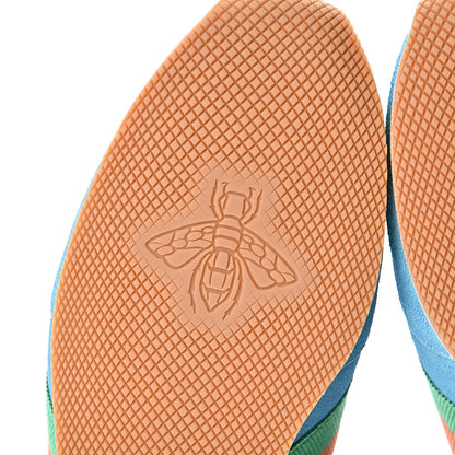 Gucci Suede Web Womens Rocket Sneakers 37.5 Bright Splash Thunder 6 of 9