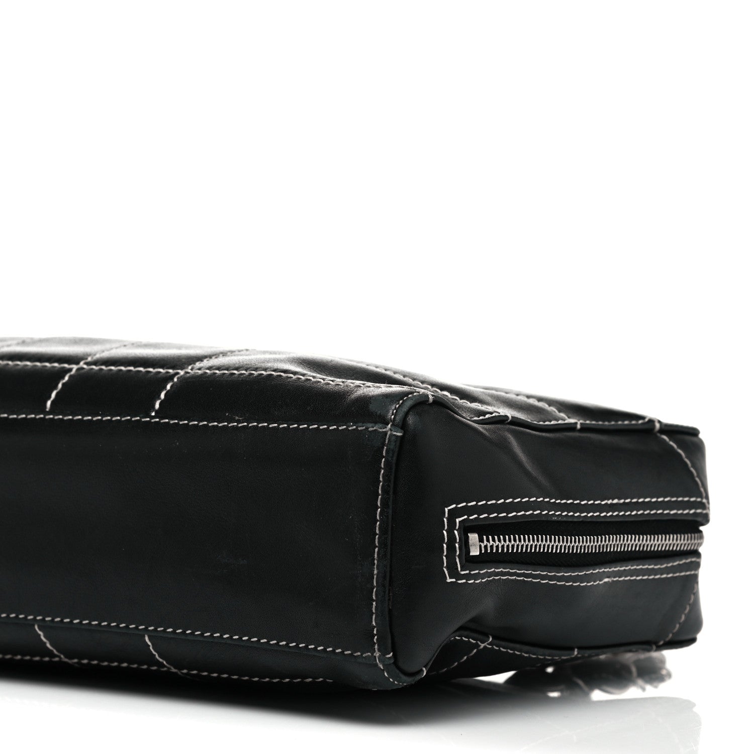 Chanel Lambskin Square Stitched Shoulder Bag Black 8 of 10
