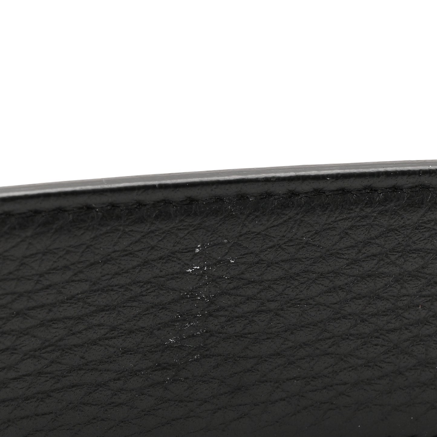 Cuoio Romano Glazed Fabric Enamel FF 1974 Reversible Belt 100 40 Black