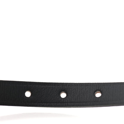 Hermes Chamonix Tadelakt Behapi Double Tour Reversible Bracelet T1 Black Fauve 6 of 7