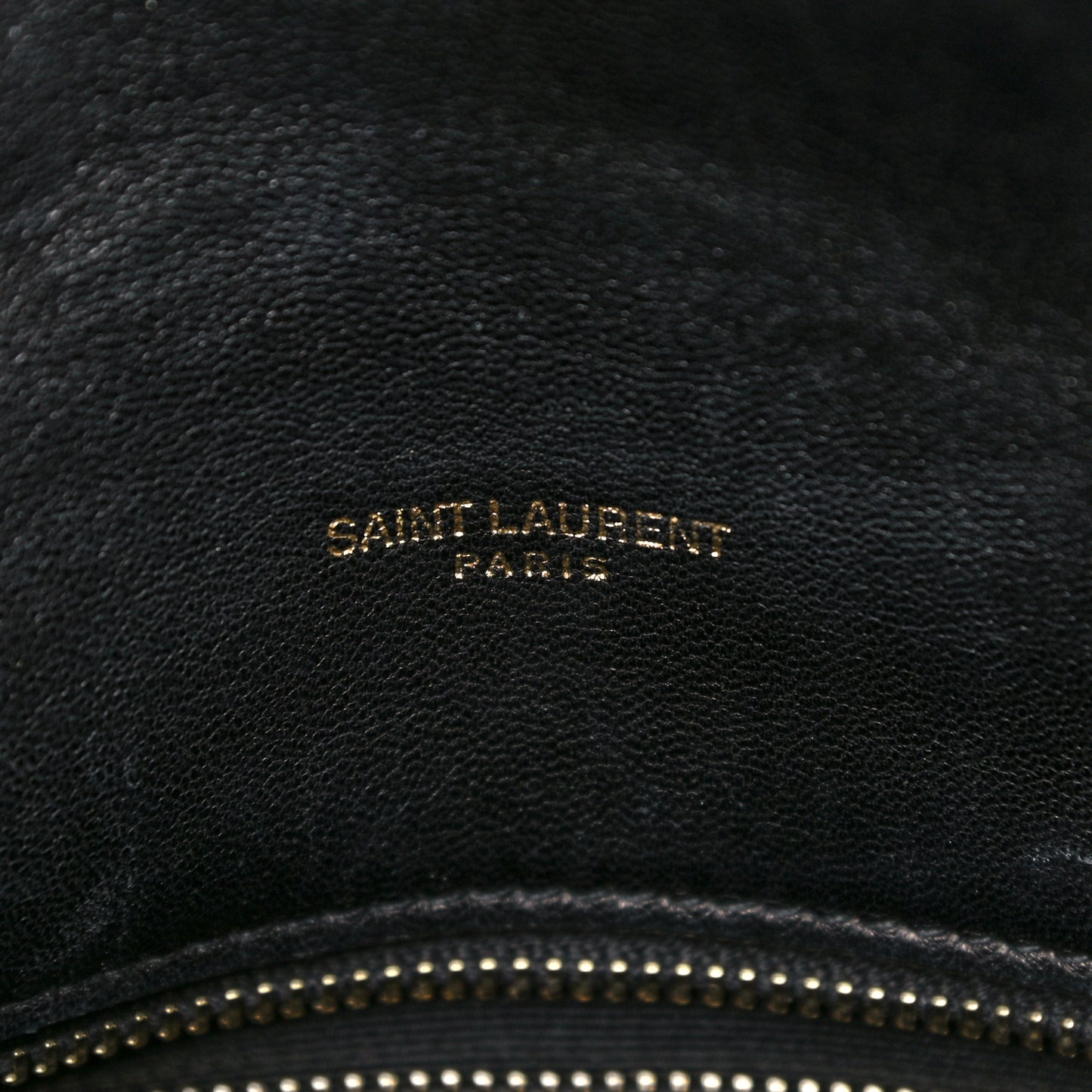 Lambskin Quilted Medium Loulou Puffer Monogram Chain Satchel Black