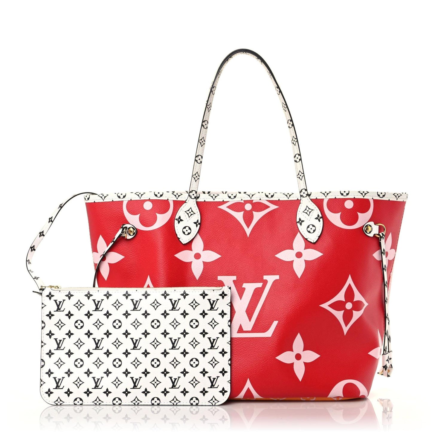 Monogram Giant Neverfull MM Rouge