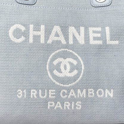 Chanel Mixed Fibers Medium Deauville Tote Grey 10 of 12