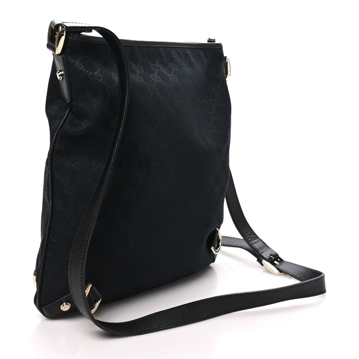 Gucci Monogram Abbey Messenger Bag Black 3 of 10