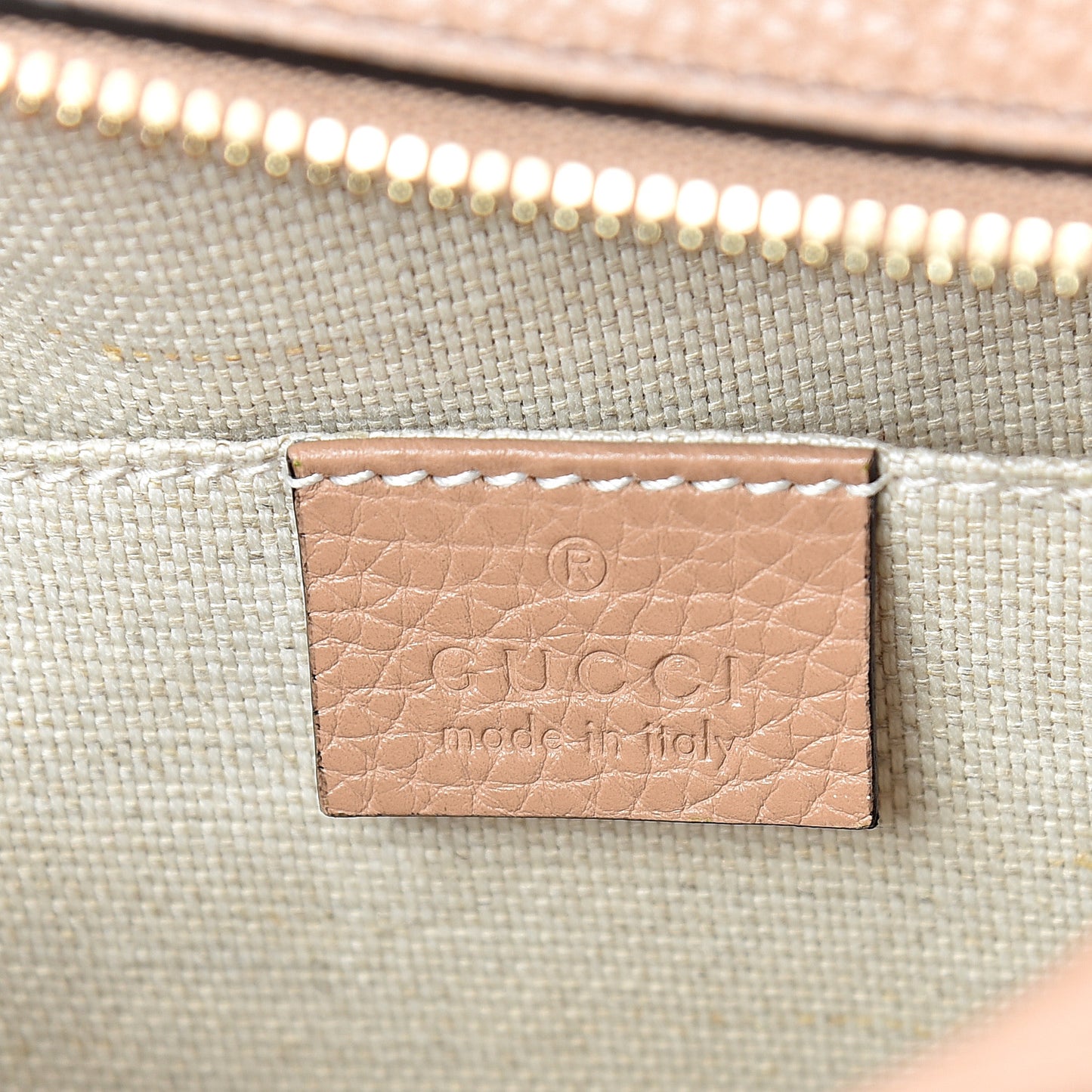 Pebbled Calfskin Small Soho Disco Bag Camelia
