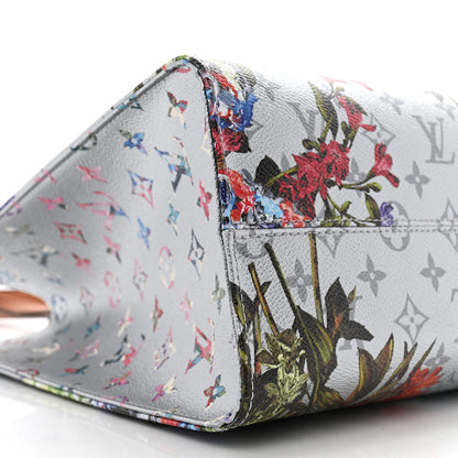 Louis Vuitton Metallic Monogram LV Garden OnTheGo MM Silver 8 of 10