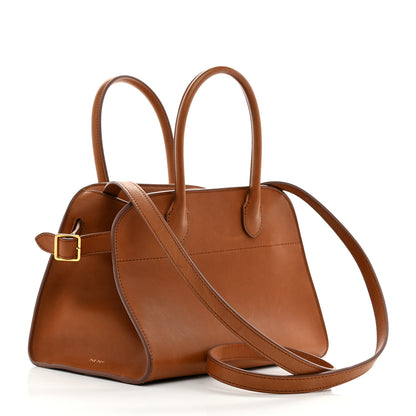 The Row Polished Saddle Calfskin Soft Margaux 10 Bag Cuir 3 of 15
