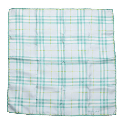 Burberry Silk Check Scarf Green 1 of 20