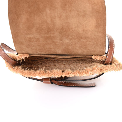 Loewe Calfskin Raffia Mini Gate Crossbody Bag Natural Tan 5 of 11