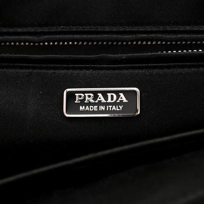 Prada Sequin Broccato Tote Black Cipria 6 of 11