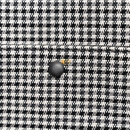 Fendi Wool Vitello King Houndstooth FF Embroidered Medium Peekaboo X-Tote Grigio Anthracite 10 of 10