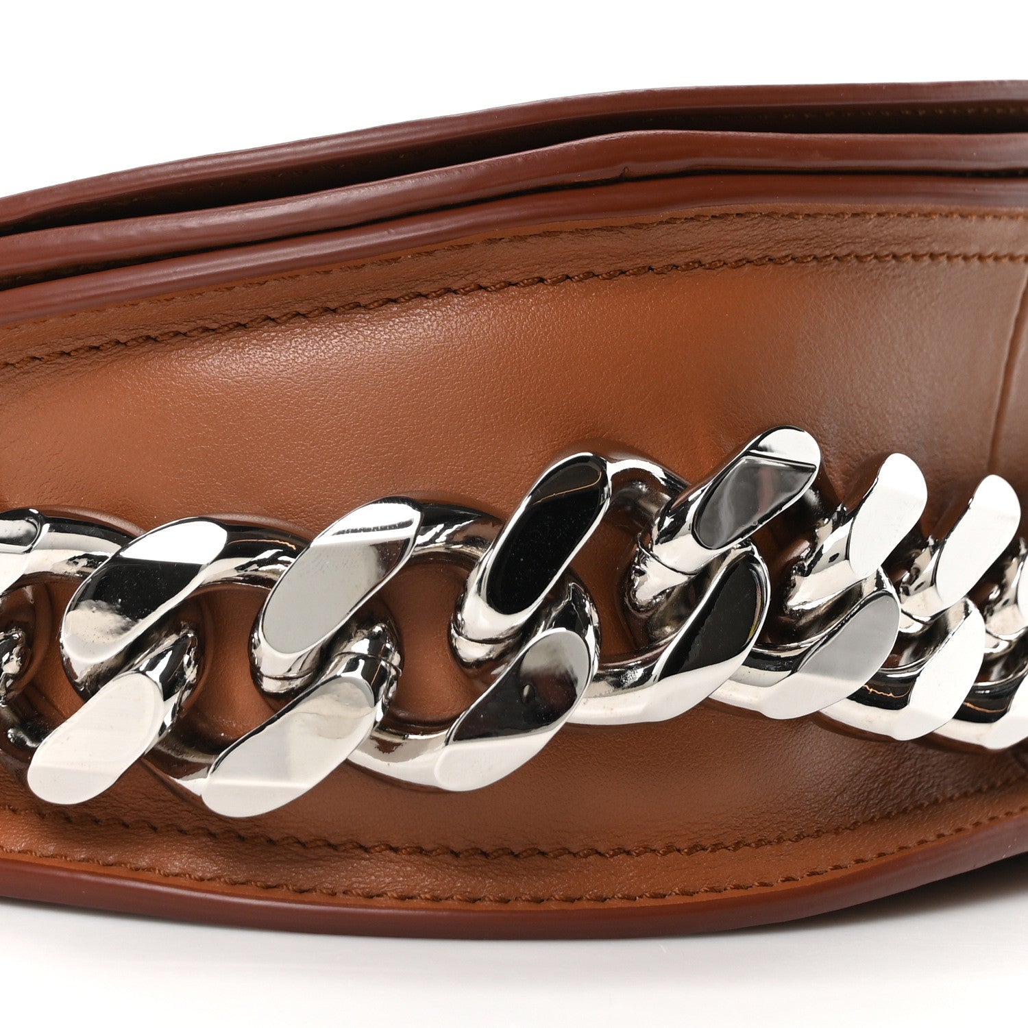 Givenchy Calfskin Mini Infinity Saddle Bag Cognac 8 of 9