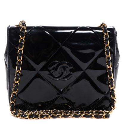 Chanel Patent CC Mini Flap Black 1 of 8