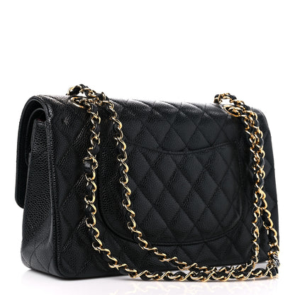 Chanel Caviar Quilted Medium Double Flap Black 3 of 10