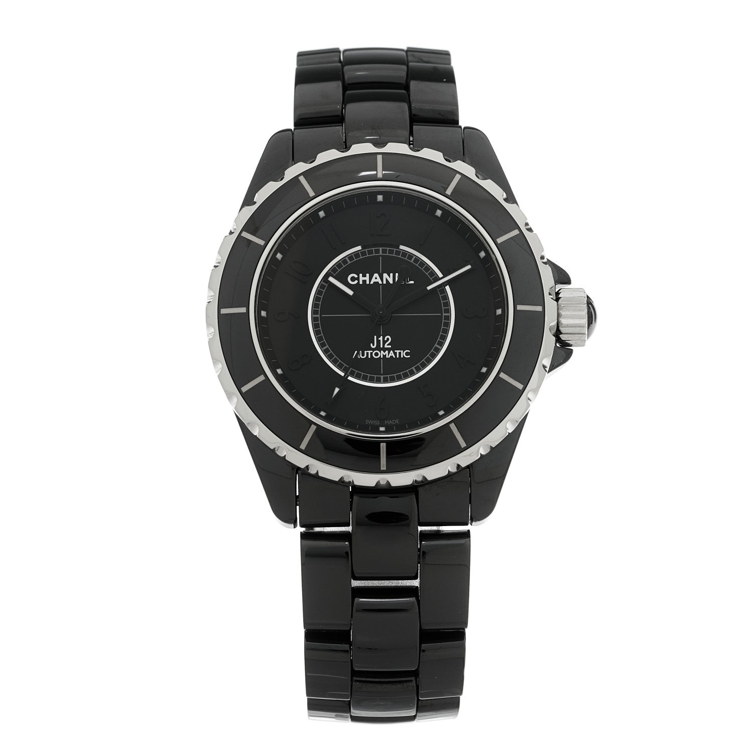 Chanel Stainless Steel Ceramic 38mm J12 Phantom Automatic Watch Black 1 of 4