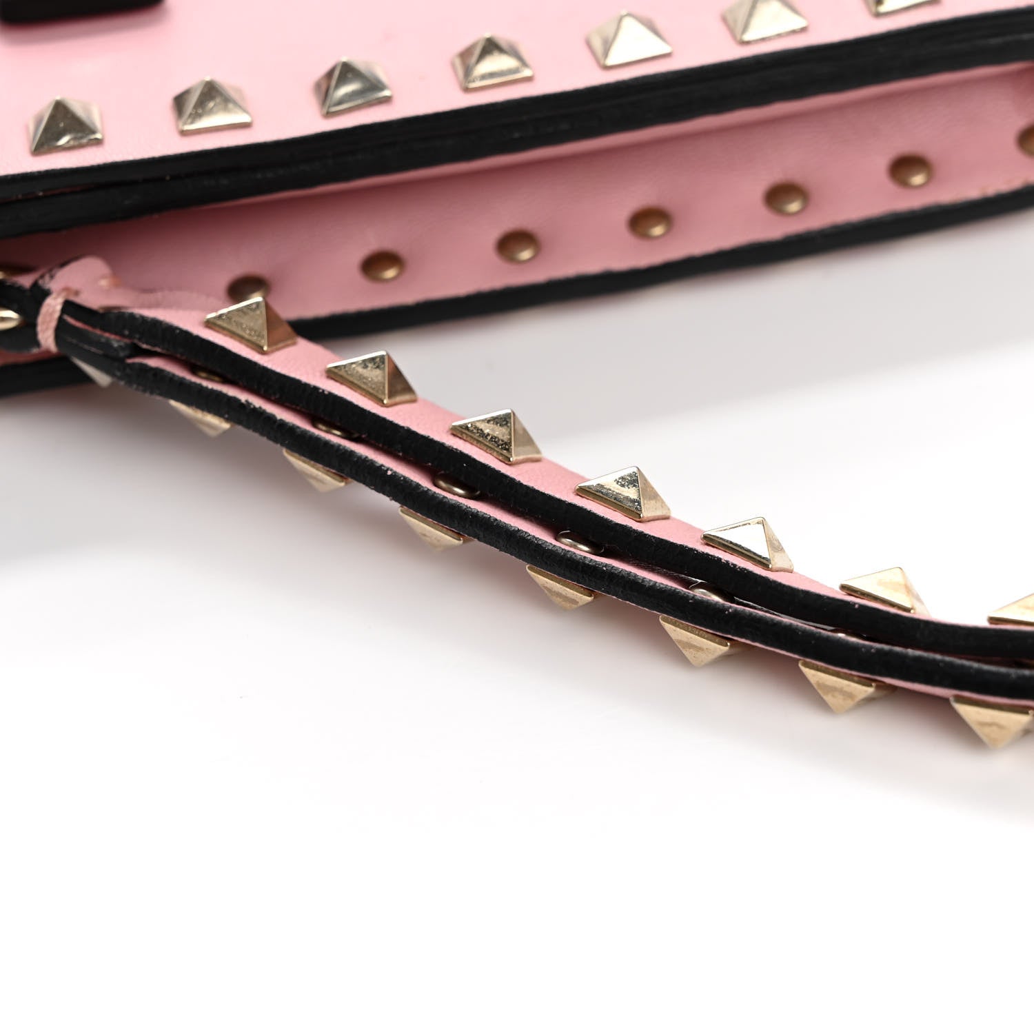 Valentino Garavani Nappa Rockstud Wristlet Clutch Water Rose 15 of 23