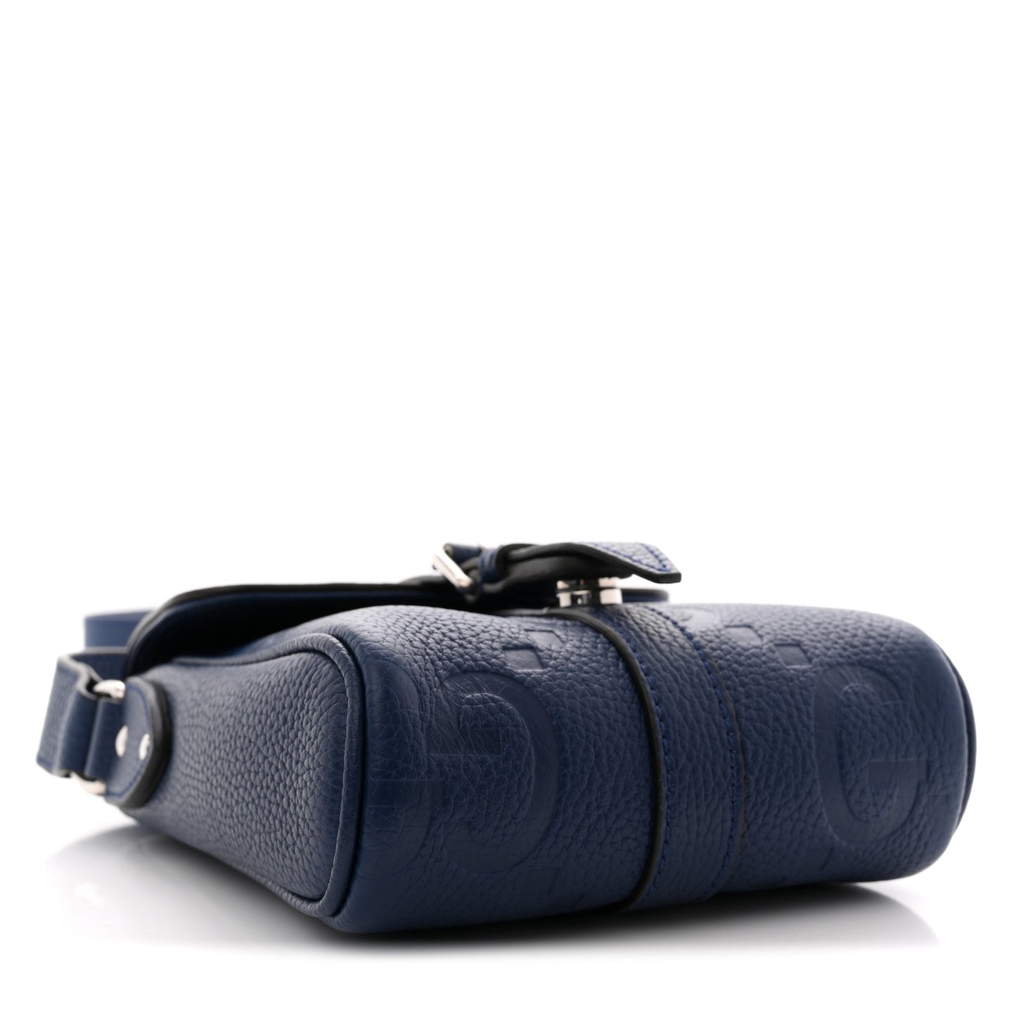 Piuma Calfskin Jumbo GG Embossed Small Messenger Bag Royale