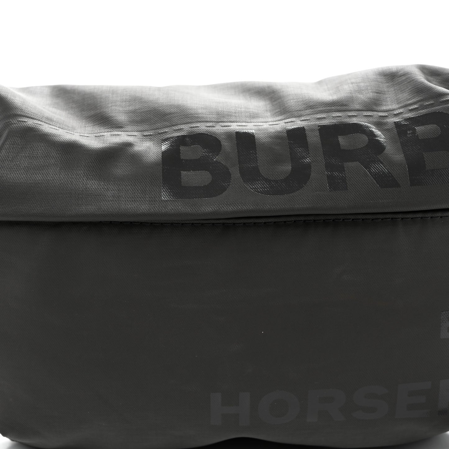 Econyl Horseferry Print Sonny Bum Bag Dark Grey