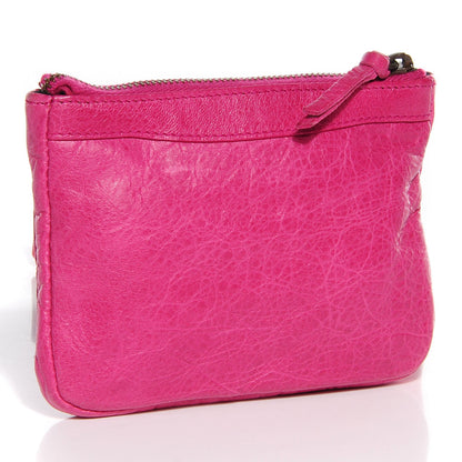 Balenciaga Agneau Classic Hardware Porte-Monnaie Coin Purse Cyclamen 3 of 9