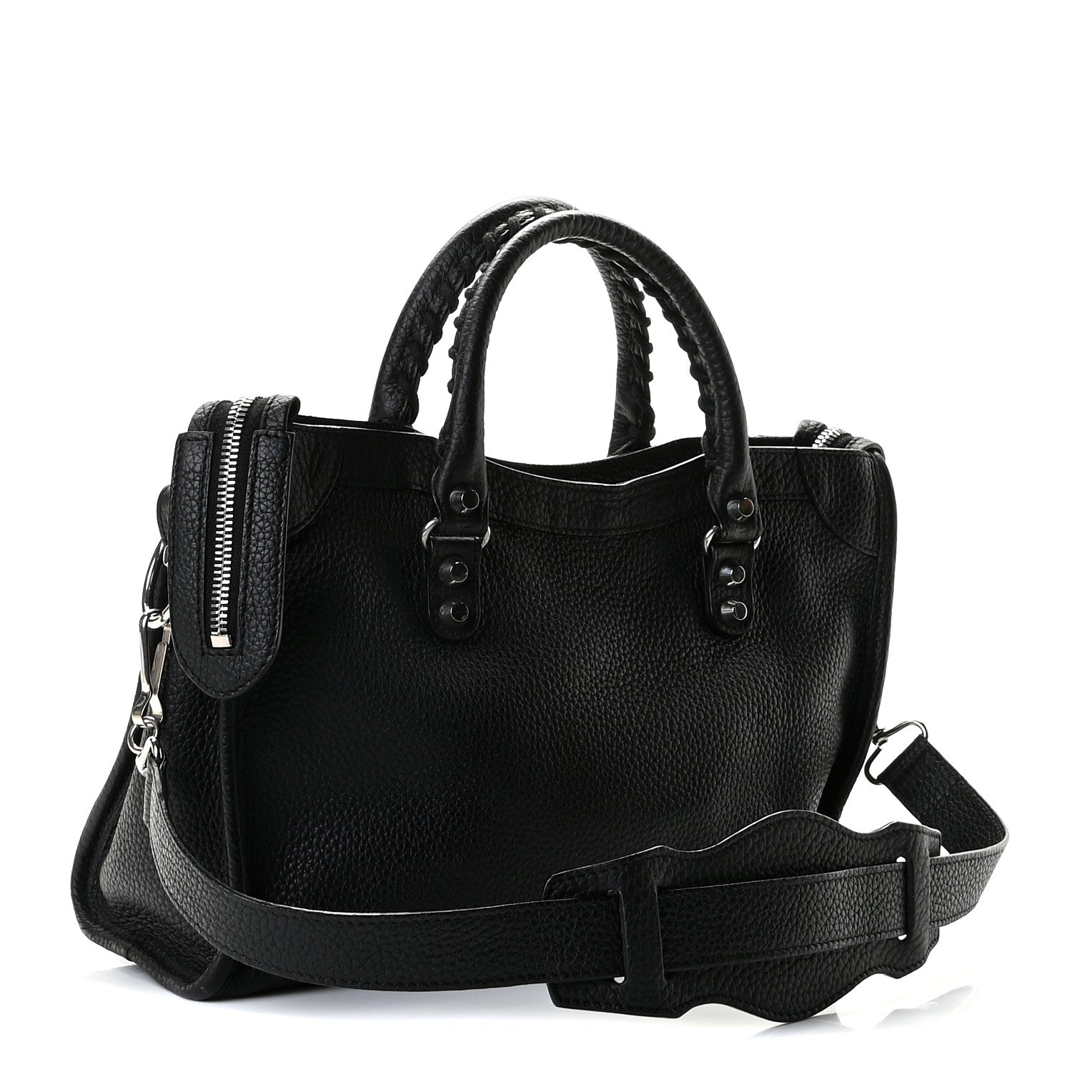 Balenciaga Vibrato Calfskin Classic Silver Hardware S City Black 2 of 8