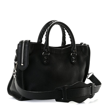 Balenciaga Vibrato Calfskin Classic Silver Hardware S City Black 2 of 8